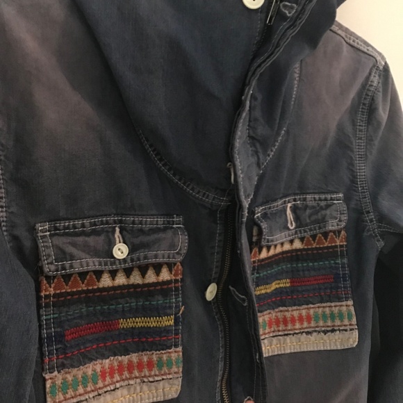 Go Slow Caravan jean Jacket Womens medium Zips - Picture 2 of 6